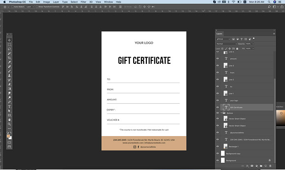 Simple Gift Voucher ID01 in Flyer Templates - product preview 5