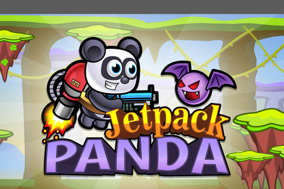 Jetpack Panda Game Assets