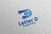 Letter D Digital Marketing Logo 71