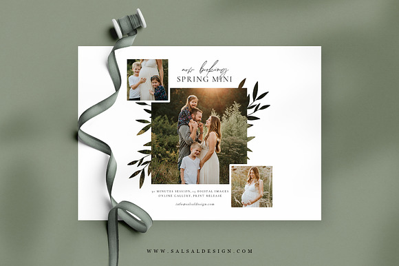 Spring Mini Session Template Mini072 in Card Templates - product preview 2