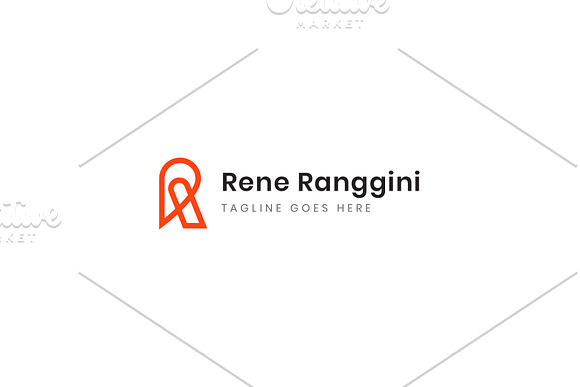 Letter R Bold Line Logo + Bonus in Logo Templates - product preview 1