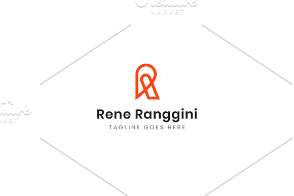 Letter R Bold Line Logo + Bonus in Logo Templates - product preview 2