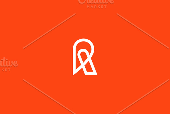 Letter R Bold Line Logo + Bonus in Logo Templates - product preview 3
