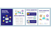Digital marketing brochure template