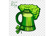 Vector Patricks green beer - Beer
