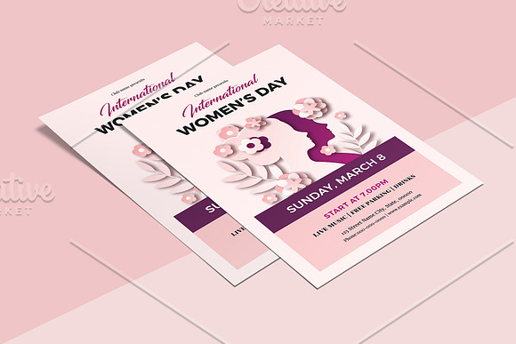 Women's Day Flyer -V1175 in Flyer Templates - product preview 3