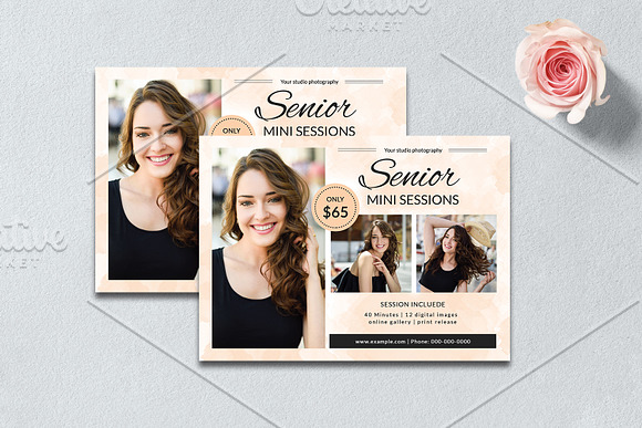 Senior Photograpy Mini Session V1176 in Flyer Templates - product preview 2