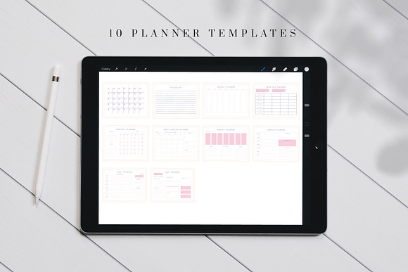 Editable CANVA PLANNERS Collection in Stationery Templates - product preview 1