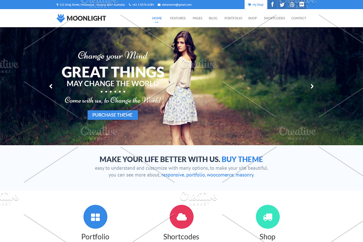 Moonlight - PSD Template WP/Commerce in Website Templates - product preview 8