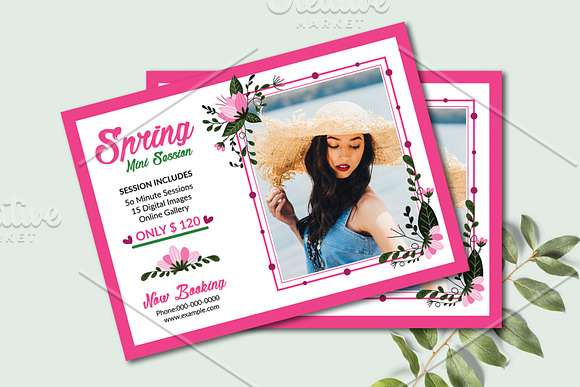 Spring Photograpy Mini Session V1177 in Flyer Templates - product preview 1
