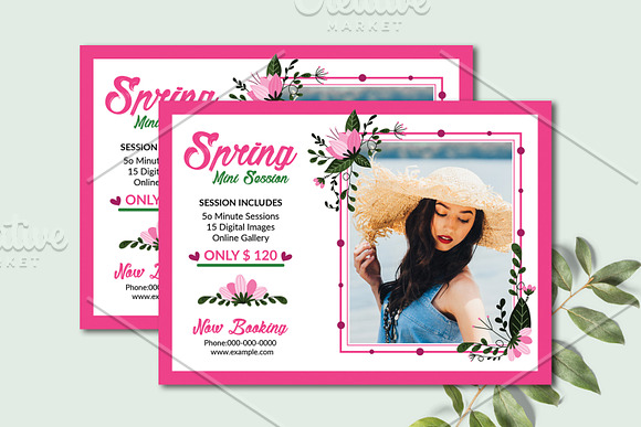 Spring Photograpy Mini Session V1177 in Flyer Templates - product preview 2