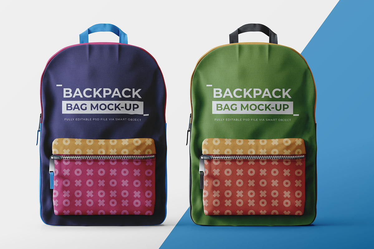 Backpack Mock-Up Template in Branding Mockups - product preview 8