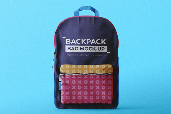 Backpack Mock-Up Template in Branding Mockups - product preview 1