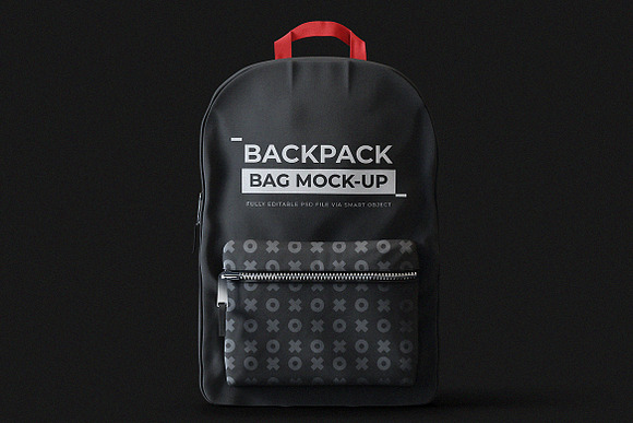 Backpack Mock-Up Template in Branding Mockups - product preview 3