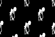 Monkey Full Body Skeleton Graphic Mo