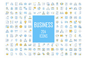 Business industry development icons