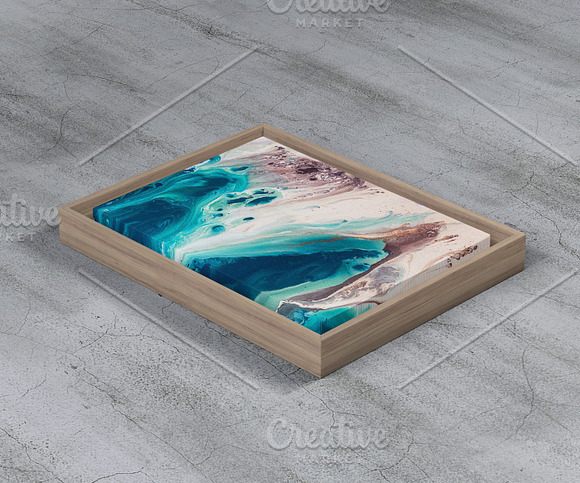 Wood Frame Canvas Mock-Up in Product Mockups - product preview 1