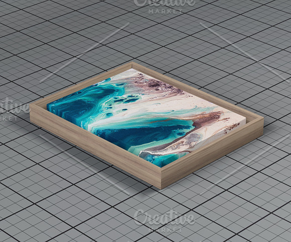 Wood Frame Canvas Mock-Up in Product Mockups - product preview 2
