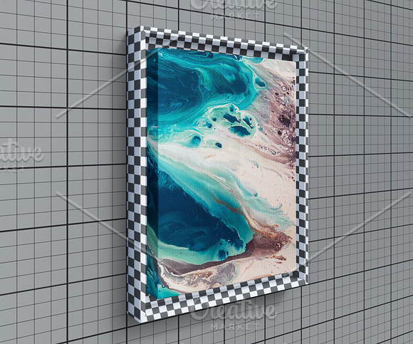 Wood Frame Canvas Mock-Up in Product Mockups - product preview 10