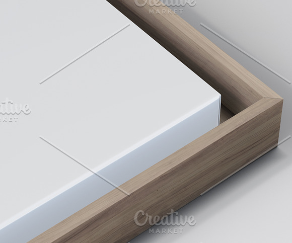 Wood Frame Canvas Mock-Up in Product Mockups - product preview 20