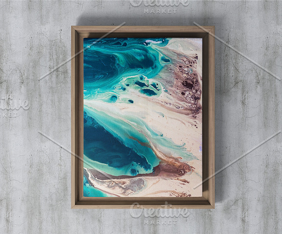 Wood Frame Canvas Mock-Up in Product Mockups - product preview 25