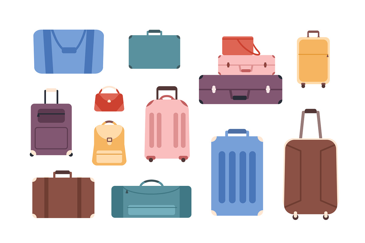 Bag and suitcase set in Illustrations - product preview 8