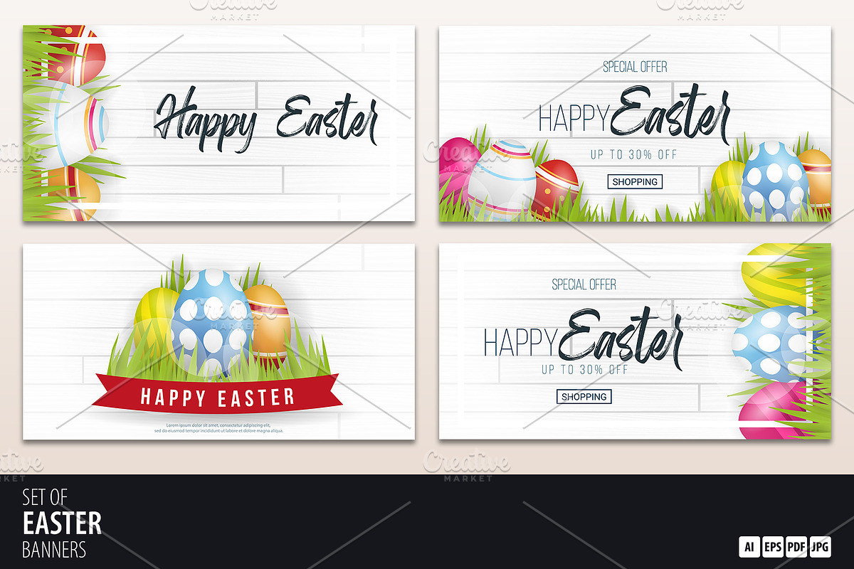 Easter Egg Hunt Banner in Illustrations - product preview 8