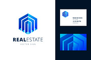 Real estate logo and business card