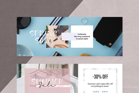 Canva - Marble Facebook Cover Pack in Facebook Templates - product preview 8