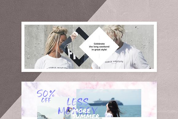 Canva - Marble Facebook Cover Pack in Facebook Templates - product preview 9