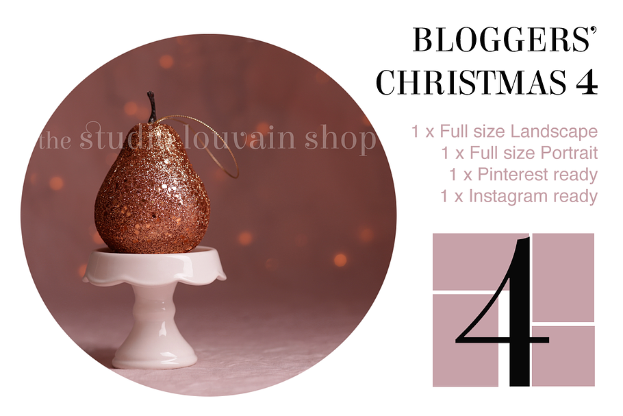 Bloggers' Christmas 4 (pink pear)