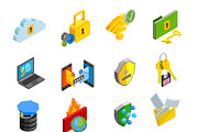 Data protection and storage icons