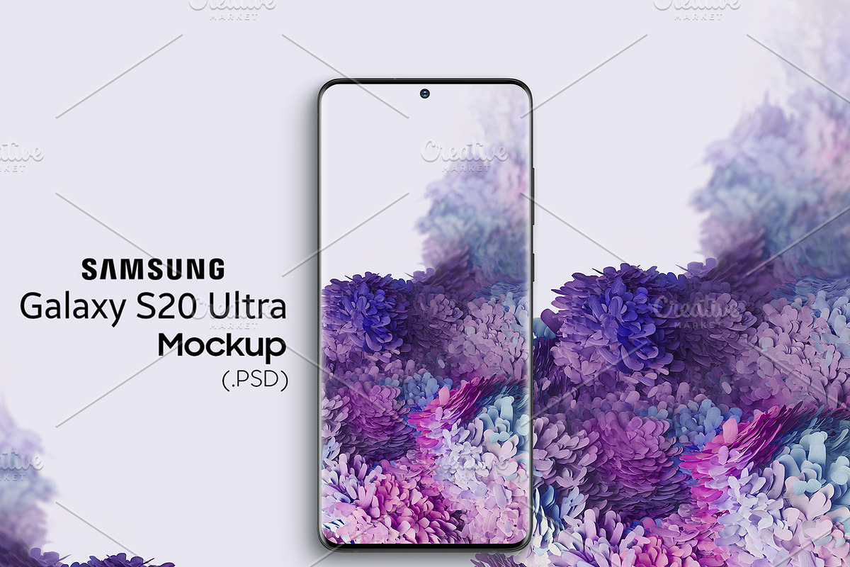 Samsung Galaxy s20 Ultra Mockup in Product Mockups - product preview 8