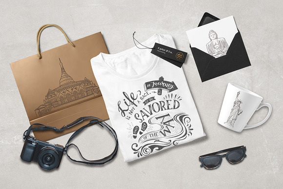TRAVEL Bundle. Big Collection. in Illustrations - product preview 31