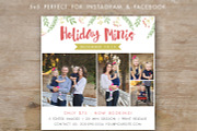 Holiday Mini Session Template 5x5