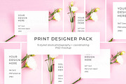 Styled Card & Print Mockup Bundle