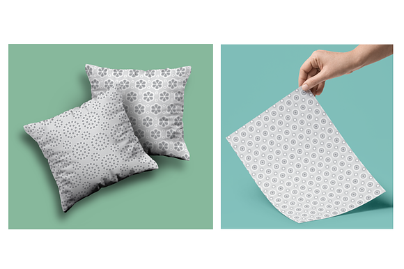 Seamless Gray Eyelet Patterns in Patterns - product preview 4