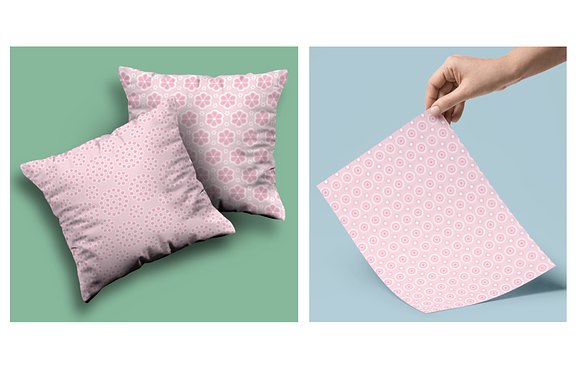 Seamless Pink Eyelet Patterns in Patterns - product preview 1