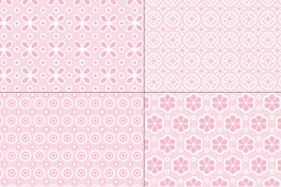 Seamless Pink Eyelet Patterns in Patterns - product preview 3