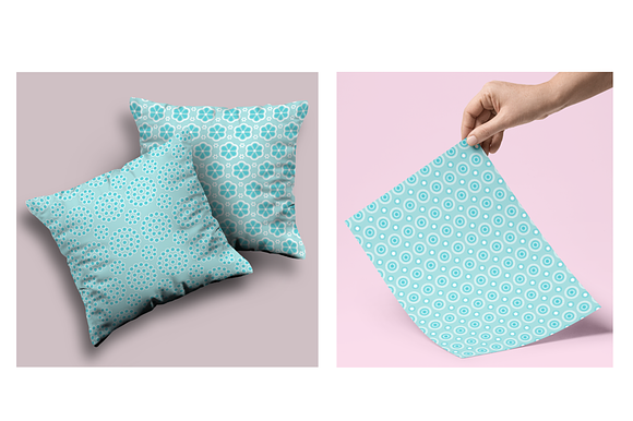Seamless Blue Eyelet Patterns in Patterns - product preview 1