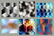 Abstract cubes patterns.