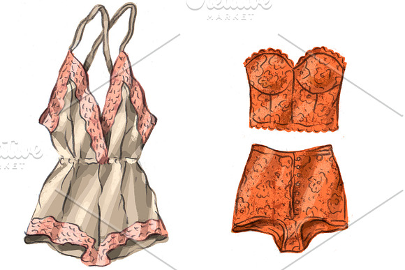 Vintage lingerie (part 5) in Graphics - product preview 1