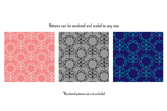 Seamless Floral Geometric Patterns in Patterns - product preview 6
