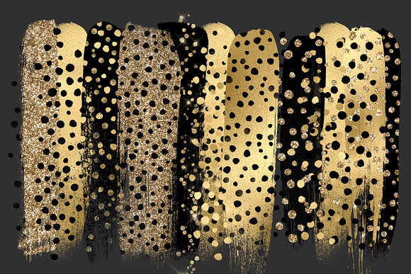 Golden Cheetah Brush Strokes in Objects - product preview 1