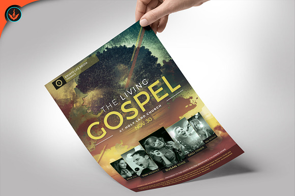 Gospel Concert Flyer Template in Flyer Templates - product preview 1