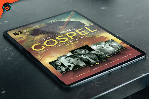 Gospel Concert Flyer Template in Flyer Templates - product preview 5
