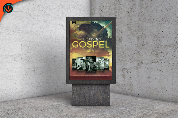 Gospel Concert Flyer Template in Flyer Templates - product preview 9
