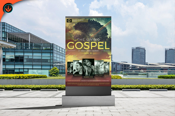 Gospel Concert Flyer Template in Flyer Templates - product preview 11