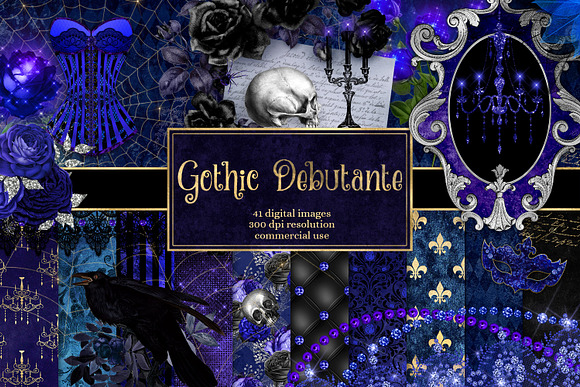 Gothic Debutante Graphics in Illustrations - product preview 3
