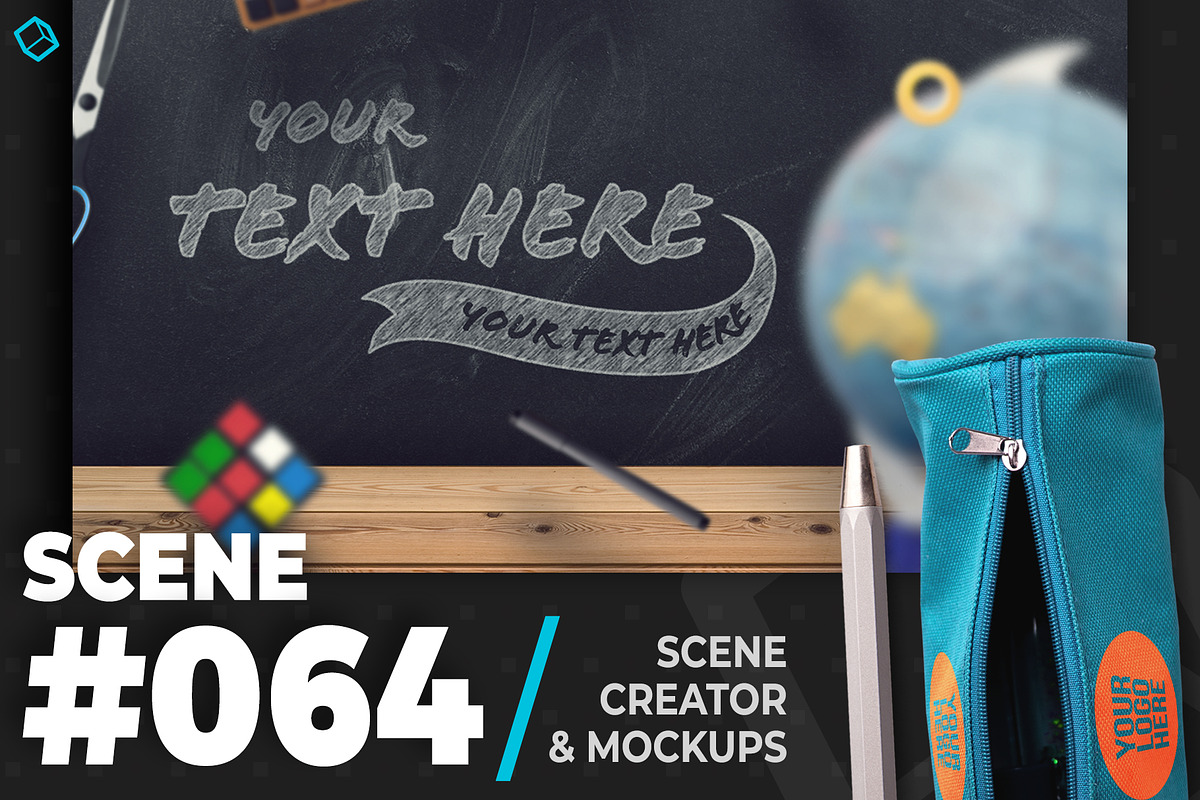 Back To School Geography Class in Scene Creator Mockups - product preview 8